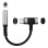 Adattatore Nanocable USB-C a Jack 3.5mm e USB-C di Ricarica