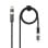 Cavo USB Nanocable 10.01.2501 USB-A/USB-C a USB-C/Lightning 1m Nero