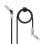 Cavo Nanocable USB-A/USB-C a USB-C/Lightning 27W 1m Nero/Grigio