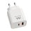 Schnelllader Ewent EW1318 20W USB-C PD und USB-A QC GaN Kompakt