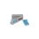 Bloqueador de port Lindy DisplayPort Bleu avec clé 5 pièces