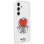 Handyhülle Samsung Flipsuit Case TPU Rot Transparent für Galaxy S24+