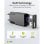 Cargador Goobay Dual USB-C y USB-A 30W GaN Negro