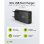 Cargador Goobay Dual USB-C y USB-A 30W GaN Negro