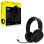 Auriculares Corsair HS35 v3 inalámbricos Bluetooth y USB-C para gaming, micrófono omnidireccional, carbón