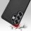 Funda para móvil Nevox StyleShell NYLO Cover TPU Nylon Schwarz für Samsung Galaxy S26 Ultra
