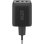 Cargador Goobay 64753 USB-C PD 65W 3 Puertos GaN Negro