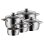 Conjunto de panelas WMF Quality One 9 peças aço inoxidável