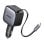 Cargador de Mechero Ugreen 60W con Cable Retráctil USB-C y USB-A Gris
