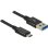 Cable USB DeLOCK 1 m USB 3.2 Gen 2 Type-C a Type-A Negro