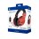 Nacon Offizielles PlayStation Kabelgebundenes Headset 40mm Verstellbares Mikro Rot