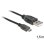Cable USB DeLOCK 2.0-A a Micro-B de 1,5 m Negro