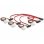 Cable Mini SAS 36pin a 4x SAS 29pin DeLOCK 0,5 m Rojo