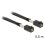 Cable DeLOCK Mini SAS HD x 4 SFF 8643 0,5 m Negro
