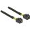 Cable DeLOCK Mini SAS HD x 4 SFF 8643 0,5 m Negro