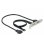 Supporto per slot USB 3.2 Gen 2 DeLOCK 0,5 m USB-C e USB-A nero