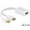 Adattatore video DeLOCK 62496 DisplayPort a HDMI + USB 0,245 m