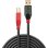 Cable USB 2.0 A Macho a B Macho 10 m Lindy Negro/Rojo