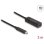 USB-C-Verlängerungskabel DeLOCK 80027 3 m USB 3.2 Gen 2 10 Gbit/s Schwarz
