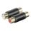 Adaptador Goobay A 181 G 2xRCA a 2xRCA Negro