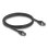 Cable de red DeLOCK RJ45 Cat.8.1 S/FTP 1 m hasta 40 Gbps negro