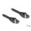 Cable de red DeLOCK RJ45 Cat.8.1 S/FTP 1 m hasta 40 Gbps negro