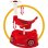 Orinal infantil BIG Baby-Potty rojo con respaldo y volante