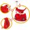 Orinal infantil BIG Baby-Potty rojo con respaldo y volante