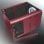 Boîtier PC Raijintek Metis Plus Mini Tower Rouge Mini-ITX Aluminium