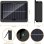 Wandleuchte LED Solar Autrucker Pack 2, Warmweiß, IP65 Garten Balkon