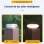 Poste de Luz Solar Autrucker Cálida para Patios, Vallas y Jardines