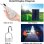 Lámpara LED Solar Portátil Autrucker Impermeable con Carga USB