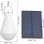 Bombilla LED Solar Recargable Autrucker Impermeable Colgante para Camping y Emergencias