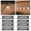 Luz Solar de Pared Autrucker 8 Luces LED 4 Unidades Impermeable IP65