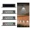 Lámpara Solar de Pared Autrucker con Sensor Crepuscular 4 LED IP65 Blanco para jardín
