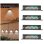 Set de 4 Luces Solares para Valla/Pared Autrucker 3 LED IP65 Blanca Automática