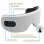 Gafas de Masaje Ocular Klack Bluetooth Calor Ajustable Plegables Blancas