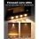 Pack 4 Luces Solares para Valla Autrucker IP65 80lm Blanco Cálido 2 Modos