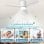 Deckenventilator mit Licht Autrucker 20W 107cm 6 Stufen LED Fernbedienung Winterbetrieb