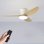 Deckenventilator mit Licht Autrucker 40'' 3 Umkehrbare Flügel 6 Stufen Fernbedienung LED
