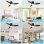 Deckenventilator mit Licht Autrucker 20W 107cm 6 Stufen Leise Fernbedienung