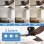 Deckenventilator mit Licht Autrucker 40'' LED 6 Stufen DC-Motor Leise Reversibel Fernbedienung