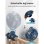 Mini-Ventilator mit Vernebler Autrucker 6000mAh Stativ LED Leise 3 Stufen