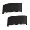 Aplique LED Autrucker 2 unités Noir IP65 3000K Aluminium