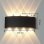 Aplique LED Autrucker 2 unités Noir IP65 3000K Aluminium
