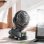 Mini Ventilador Autrucker Portátil 1W 4 Velocidades Humidificador Clip 360° Batería 1200mAh