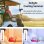 Mini Ventilador Autrucker Portátil 1W 4 Velocidades Humidificador Clip 360° Batería 1200mAh