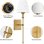 Aplique Pared Autrucker Mando 3 Couleurs Réglable Écran Tissu Blanc Base E27