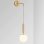 Lampe Murale Industrielle Autrucker Bola Globo Laton Doré Cable Ajustable
