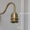 Lampe Murale Industrielle en Laiton avec Abat-jour en Verre Transparent Base E27 Autrucker